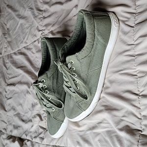 Rocket dog green canvas sneakers - womens size 10